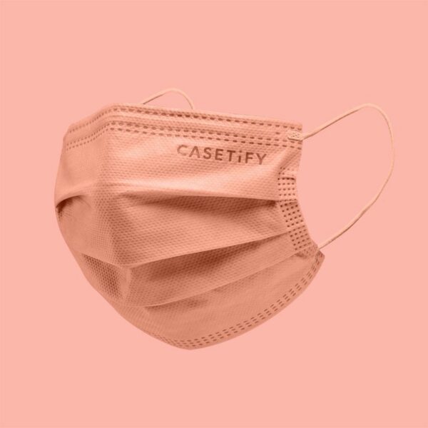 หน้ากากอนามัย แฟชั่น สีโอรส คุณภาพสูง CASETiFY ของแท้ แบบยกกล่อง 30ชิ้น (สินค้าพร้อมส่ง)