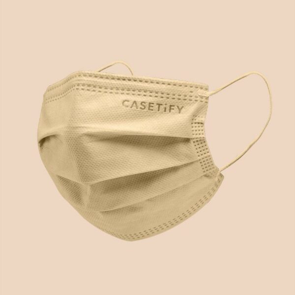 หน้ากากอนามัย แฟชั่น สีครีม คุณภาพสูง CASETiFY ของแท้ แบบยกกล่อง 30ชิ้น (สินค้าพร้อมส่ง)