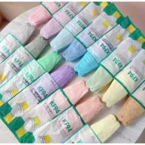 KF94 คละสีพาสเทล แมสเกาหลี หน้ากากเกาหลี แมสเกาหลี แมสปิดจมูก หน้ากากอนามัย 500/ห่อ