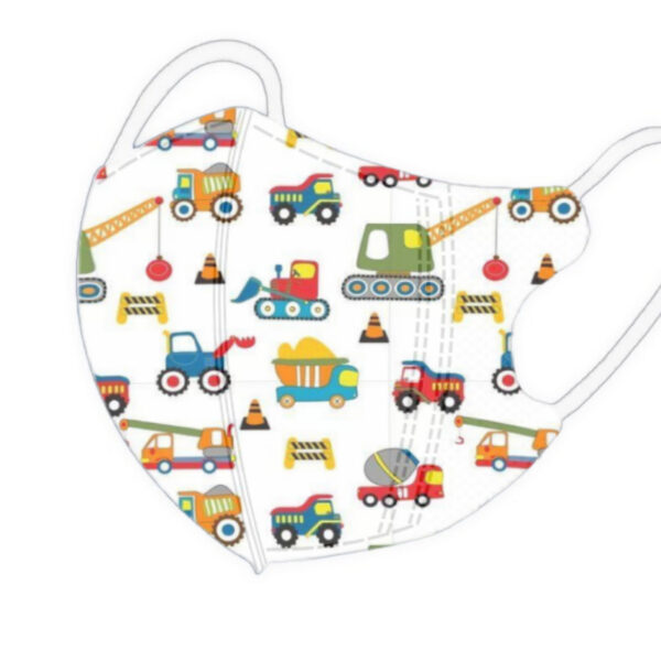 🔥พร้อมส่ง🔥แมสเด็กเล็ก3D 0-3ขวบ ลายรถน่ารัก 50ชิ้น/กล่อง